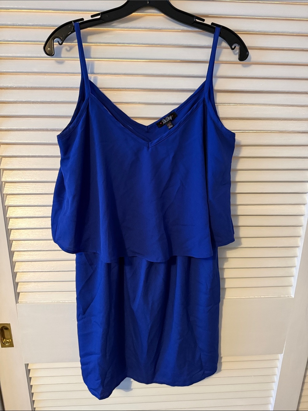BeBop Royal Blue Spaghetti Strap Mini Dress